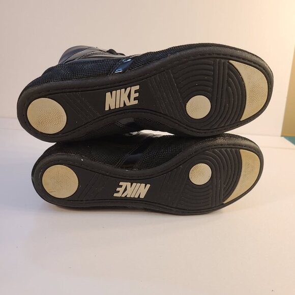 Rare Woman's Nike Greco Supreme Wrestling Shoes Black Leather 2009 Size 8.5 - Picture 8 of 9